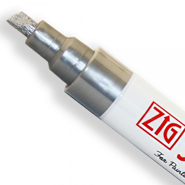 Metallic Silver Acrylista Waterproof Pen - 6mm Nib